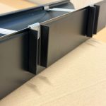 Avstandsstykke for lufting Alu Sort 100 stk
