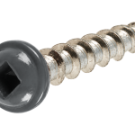 Vindusblikkskrue Aston Rustfri A4 3,5×25 mm – Mørk silver RAL 9007_500 stk