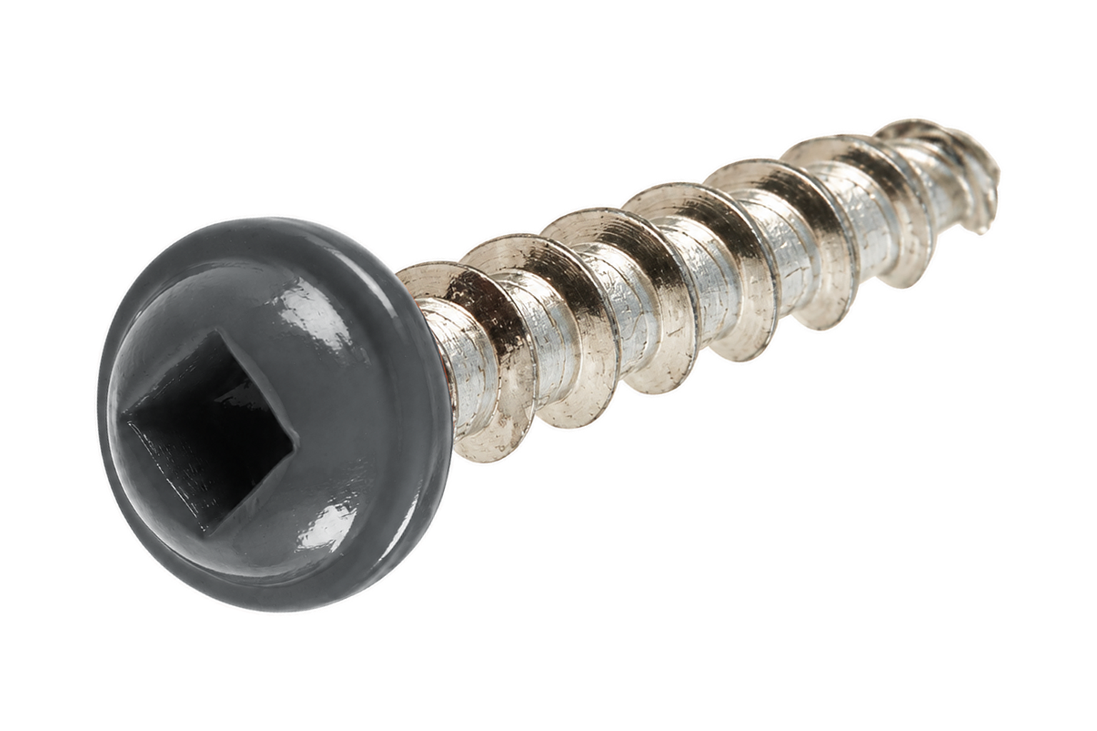 Analyseresultat 12 (1) Vindusblikkskrue Aston Rustfri A4 3,5×25 mm – Mørk silver RAL 9007_500 stk - Bilde 1