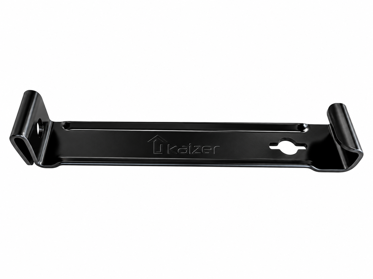 Svart metallbrakett med kaizer-logo Krok standard Kaizer Alu Sort - Bilde 1